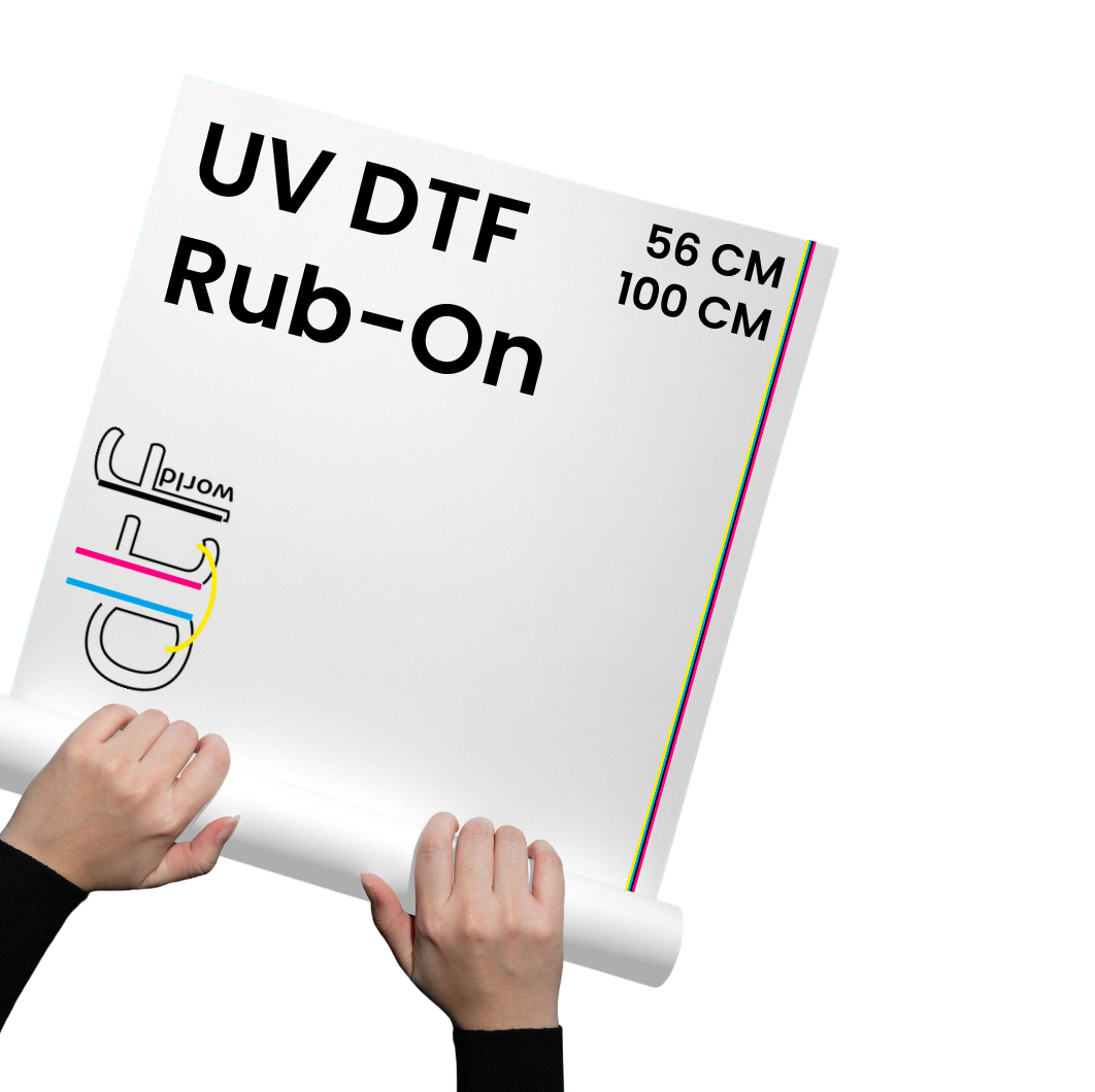 UV-DTF Transfer Rub On Aufkleber