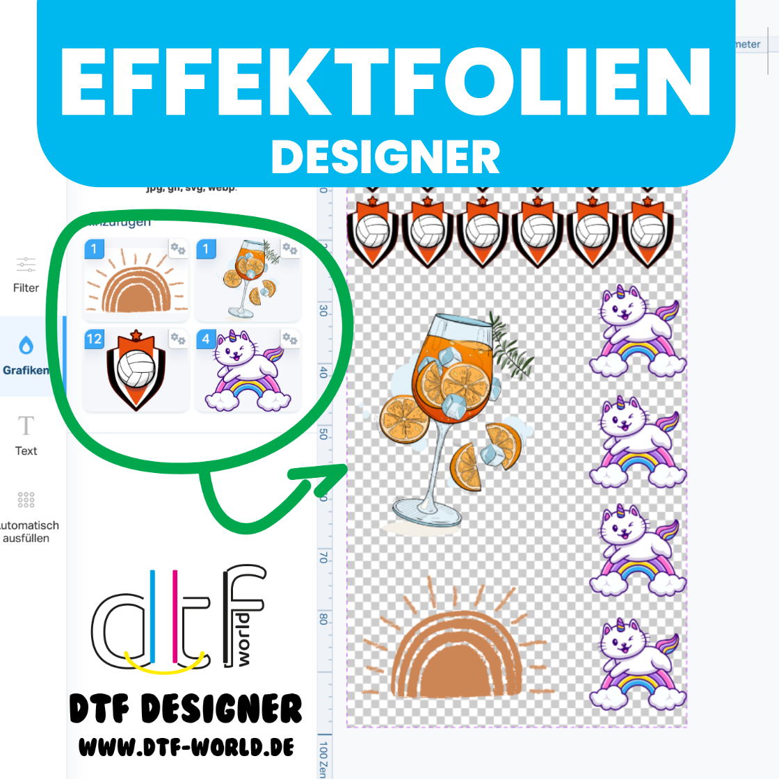 DTF Designer Effektfolien
