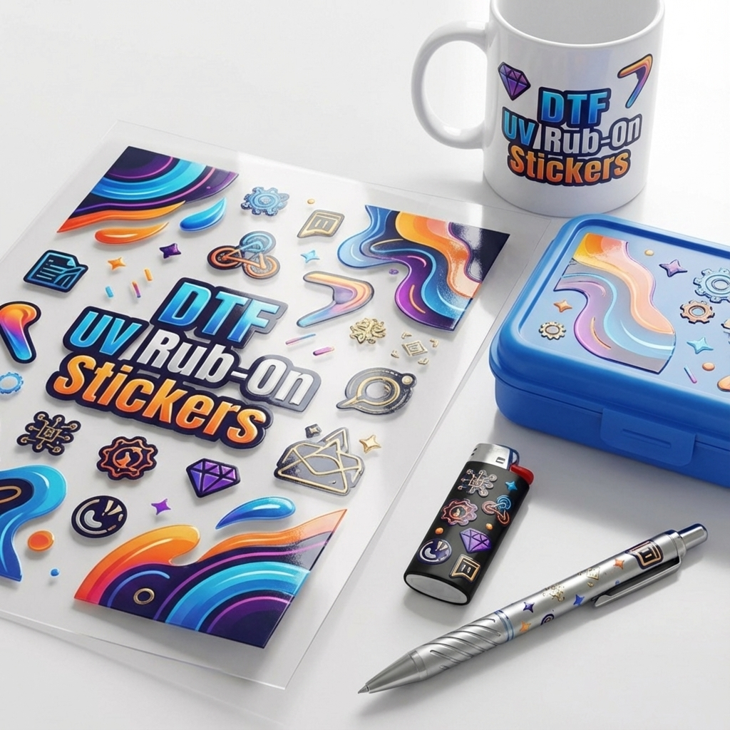 UV-DTF Transfer Rub On Stickers